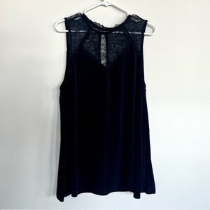 Torrid Black Lace Tank Top